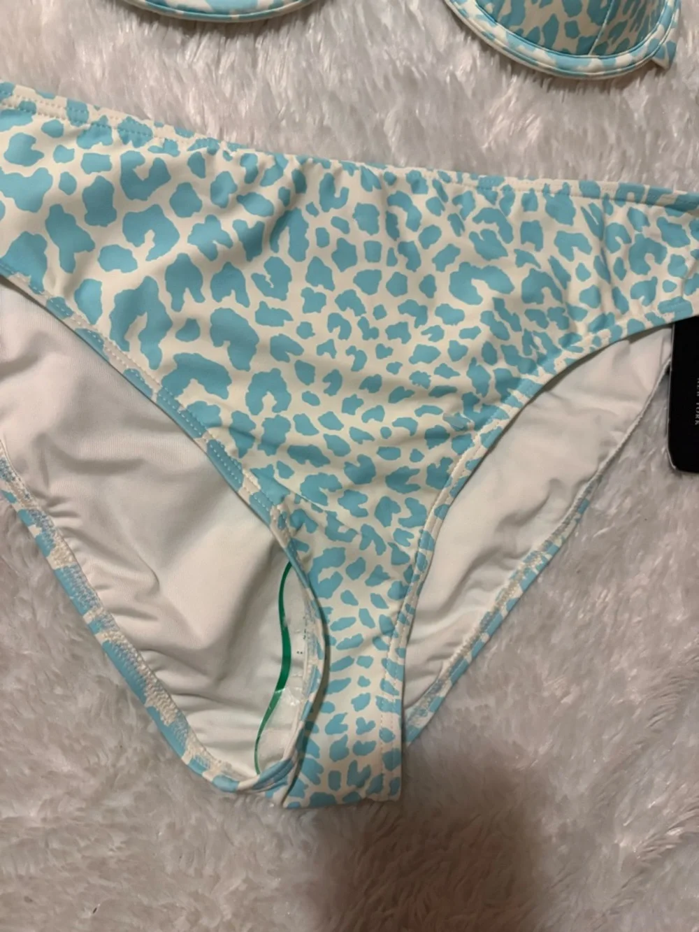 Kate Spade New York Regal Leopard print 2 Pieces Swimsuit bikini set Size XL